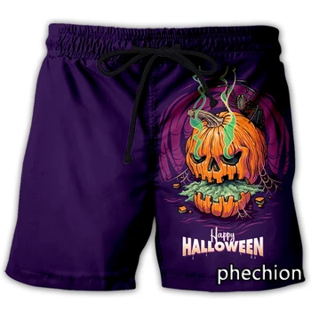 phechion, новые мужские/женские повседневные шорты с 3D-принтом на Хэллоуин, модная уличная одежда, мужские свободные спортивные шорты A291