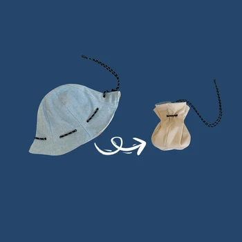 Летний рыбак шляпа шнурок ведро шляпы двухсторонний ведро шляпы анти-УФ-защита навеса крышки Крышки портативные повседневные шапки