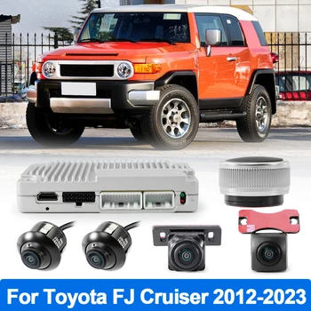 Автомобильная система видеонаблюдения с камерой Объемного обзора WDR Camer для Toyota FJ Cruiser 2012 2013 2014 2015 2016 2017 2018 2019 2020 2021 2022 2023