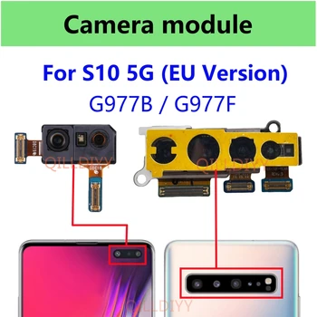 Оригинальная Основная Фронтальная Видеокамера Samsung Galaxy S10 5G G977B G977F Версии EU Для Замены Деталей Гибкого кабеля Задней камеры
