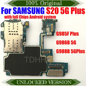 Для Samsung S20 G980F G985F G986B G988B G981U G988N Материнская плата Оригинальная Замененная Материнская плата С Полностью Установленными чипами Android OS