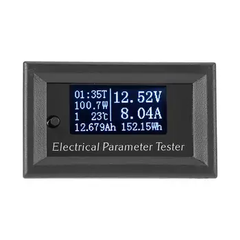 Измеритель электрических параметров 7 в 1 Многофункциональный тестер Напряжение, ток, время, емкость, вольтметр, амперметр