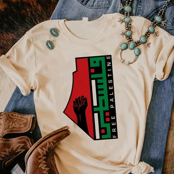 Женская футболка Palestine, японский топ с аниме, забавная одежда y2k