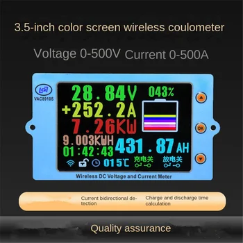 VAC8910F \ Беспроводной Измеритель напряжения и тока с Цветным экраном 3,5 дюйма \ температурная емкость \ кулоновский счетчик 120V 500A