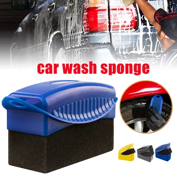 1шт пластик губка для мытья автомобиля щетка АБС авто стиральная щетка для очистки губка для автомобильных шин колеса воском полировка Pad авто аксессуары