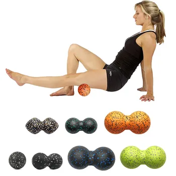 Тренажерный зал для йоги высокой плотности, расслабляющий, снимающий боль Тренажер для упражнений EPP, мяч для лакросса, Миофасциальный мяч, Арахисовый массажный мяч
