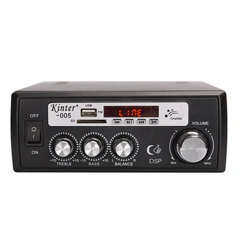 FM-радио 2 * 50 Вт, Mp3-плеер, аудио, Bluetooth-совместимый усилитель мощности, стереоэквалайзер, домашний кинотеатр, цифровой Mp3-декодер, музыкальный усилитель