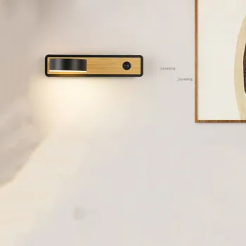 Скандинавский светодиодный настенный светильник из массива дерева, черно-белые бра, настенные светильники, Зеркальный светильник, настенный светильник в минималистском стиле для гостиной