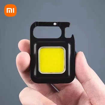 Xiaomi Mini LED Фонарик Рабочий Свет Перезаряжаемый Блик COB Брелок Портативный Фонарик Для Кемпинга На Открытом Воздухе Маленький Легкий Штопор