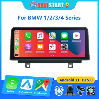 NAVISTART Android 11 Экран Мультимедийного дисплея Автомагнитолы Для BMW 1/2/3/4 Серии F20/F21/F22/F30/F31/F32/F33/F34/F36 Система NBT