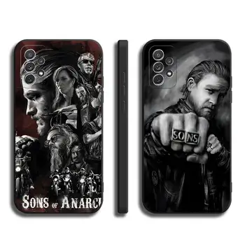 Чехол для телефона Sons Of Anarchy Samsung A01 A10 A11 A20 A12 A21 A22 A9 A8 A7 A6 A02 M02 E S, черный Мягкий Силиконовый чехол