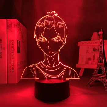 Манга Хайкюу, Тобио Кагеяма, 3D лампа для домашнего декора, подарок парню на День Рождения, ночник, Аниме Светодиодная лампа, Прикроватная тумбочка Haikyu