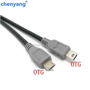 20 СМ 0,2 М 1 М Micro USB 2,0 Mini USB 5pin от мужчины к мужчине для зарядки данных OTG конвертер кабель-адаптер Разъем Mini-USB Micro-USB