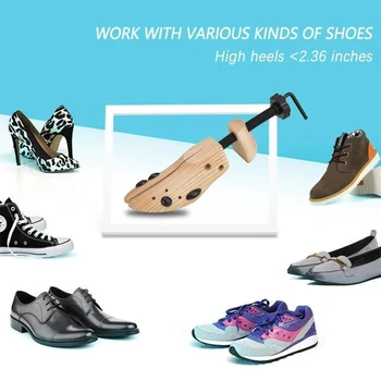 Прочные, антикоррозийные, регулируемые, гладкие деревянные носилки для обуви для мужчин, женщин, домашнего обихода