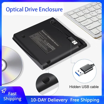 12,7 мм USB 3,0 DVD-привод, внешние оптические приводы, корпус от SATA до USB, внешний чехол для ноутбука, ноутбук без привода