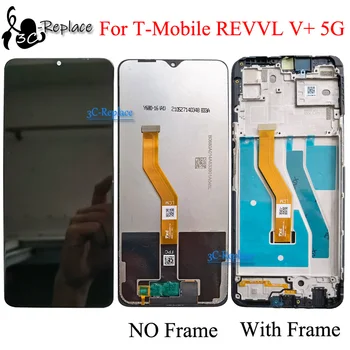 Оригинальный 6,82 дюймов для T-Mobile REVVL V + 5G ЖК-дисплей с сенсорным экраном и цифровым преобразователем в сборе/ с заменой рамки