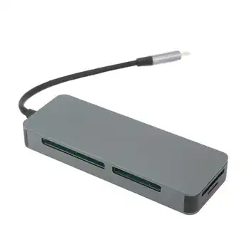 Расширитель порта USB концентратор Type C Отличное рассеивание тепла Алюминиевый сплав для мыши для кард-ридера