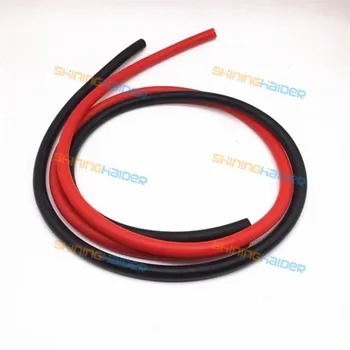 Красный, черный цвет ID6mm OD10mm латексная трубка для фитнеса, латексная веревка для тренировки тела, латексная веревка с высоким эластичным натяжением, латексный шланг