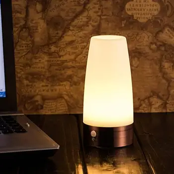 Лампа Прикроватный столик Ночник с батарейным питанием Датчик движения IP20 Водонепроницаемый Беспроводной мягкий свет для дома