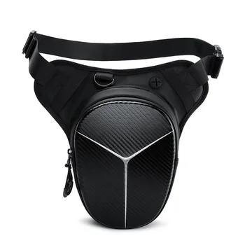 Мотоциклетная сумка светоотражающая водонепроницаемая мужская мотоциклетная сумка для ног EVA Hard Shell Мужская поясная сумка для телефона мотоциклетная сумка для ног