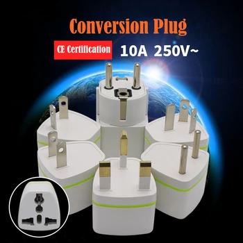 1PC EU Plug EU Power Universal ES US British Conversion Europe Power Plug Конвертер Розетка Для путешествий Адаптер для розетки