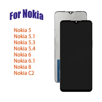 Высококачественный ЖК-дисплей Для Nokia 5 5.1 5.3 5.4 6 6.1 8 C2 Display LCD Touch Screen Digitizer В Сборе Запасная Часть