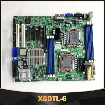 Серверная Материнская плата DDR3 SATA2 PCI-E 2.0 Поддерживает процессор Xeon Серии 5600/5500 Для Supermicro X8DTL-6