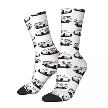 Белые зимние носки унисекс GTR Dual FORZA HORIZON 5 Running Happy Socks в уличном стиле Crazy Sock