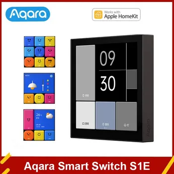 Aqara Smart Switch S1E smart home Сенсорная Панель Управления Сценой Светодиодная Сенсорная Панель Голосового Управления Дистанционным Переключателем Homekit Aqara APP