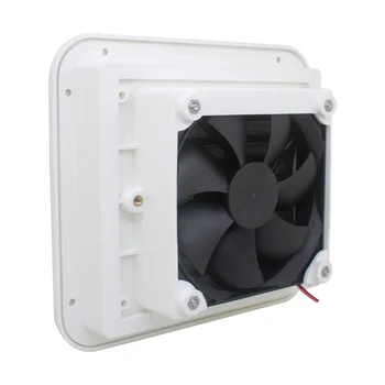 Охлаждающий вытяжной вентилятор Пластиковый Водонепроницаемый Охлаждающий вытяжной вентилятор 12 В/24 В для Rv Trailer Caravan, Боковое вентиляционное отверстие, лопастной вентилятор