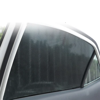 2 шт./компл. Солнцезащитные козырьки на боковые стекла автомобиля, черная пленка ПВХ, автомобильные солнцезащитные козырьки, Козырек экрана с небольшими отверстиями