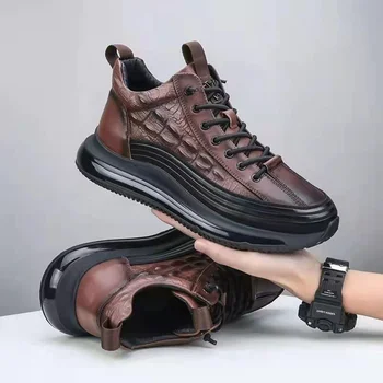 Мужские кроссовки 2023, Весна-осень, Легкая дышащая Спортивная обувь для бега на открытом воздухе, Удобная спортивная обувь для отдыха на шнуровке, Мужская вулканизированная обувь