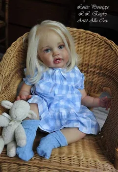 Chaos Reborn Baby Lottie Неокрашенный комплект Лимитированная серия 24-дюймовых Неокрашенных кукол для девочки