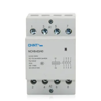 CHINT NCH8-40/40 NCH8-63/40 NCH8-40/40 Бытовой модульный контактор переменного тока на Din-рейке NCH8-40/40 для дома