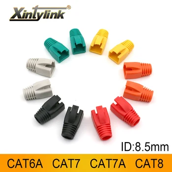 xintylink rj45 заглушки cat6a cat7 cat8 сапоги сетевой кабель ethernet оболочка разъема защитная втулка разъем lan 8,5 мм