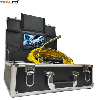 Система камер для осмотра с помощью промышленного эндоскопа с кабелем длиной 20-50 м, 7-дюймовый TFT-ЖК-дисплей, 23-мм камера видеомагнитофона с видеорегистратором