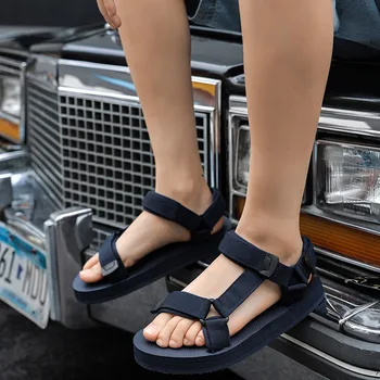 COSMAGIC 2023, новые летние пляжные мужские уличные сандалии, повседневная нескользящая легкая обувь для ходьбы с крючком и петлей