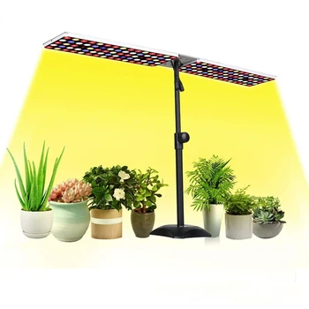 Светодиодный светильник для выращивания растений с таймером 3/9 / 12Ч с регулируемой яркостью, три режима настольного освещения для комнатных растений с кронштейном