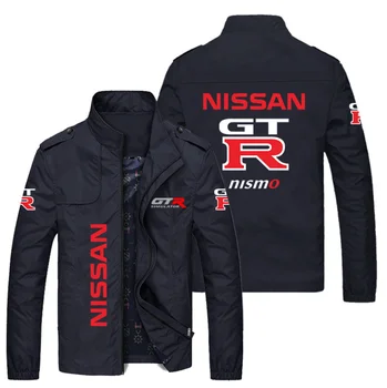 2023 НОВЫЕ весенне-осенние мужские куртки с логотипом NISSAN, повседневная модная свободная байкерская куртка, мужская уличная бейсбольная форма