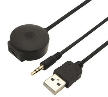 USB и 3,5 мм AUX-Bluetooth аудио кабель-адаптер Aux и USB-розетка жгут проводов для автомобиля Бесплатная доставка
