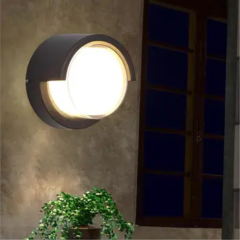 Скандинавский светодиодный настенный светильник алюминиевый 10 Вт Наружный внутренний Ip65 свет Вверх Вниз Современный для дома Лестницы спальни Прикроватный светильник для ванной комнаты