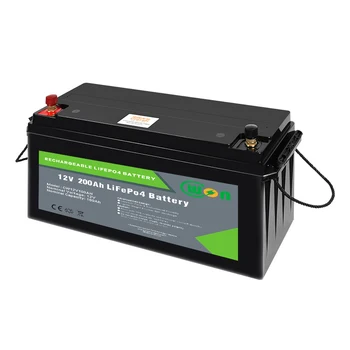 литий-ионный аккумулятор для солнечной системы глубокого цикла lifepo4 12v 200ah аккумулятор lifepo4 200ah battery для rv/solar