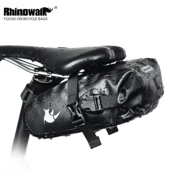 Велосипедная упаковка со светоотражающим логотипом, Водонепроницаемое портативное снаряжение для верховой езды, защита от тряски, крюк для заднего фонаря, седельная сумка, Велосипедная сумка