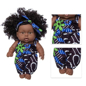 Цветочный Костюм Новые Детские Африканские Куклы Pop Reborn Silico Bathrobre Vny 20 см Born Poupee Boneca Детские Мягкие Игрушки Для Девочек