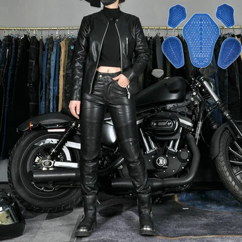 Женская мотоциклетная куртка для верховой езды с CE Armor Locomotive из искусственной кожи, куртка для мотокросса Knight, устойчивая к атмосферным воздействиям и воде