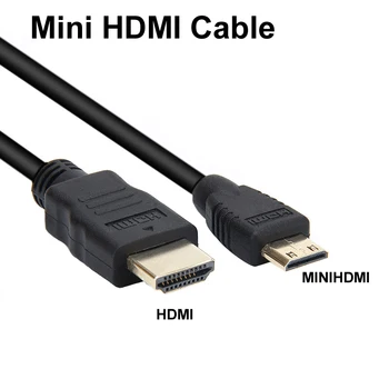 Мини-HDMI-совместимый Кабель с HDMI-совместимым Кабелем 1080p 3D Позолоченный Для Камеры ноутбука DV видеокарты HDTV Дисплея Проектора