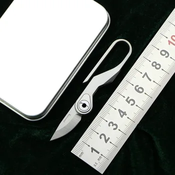 Зеленый Шип Многофункциональный Брелок Из Титанового Сплава Комбинированный Нож M390 Кемпинг Открытый Портативный Мини-Складной Нож EDC Инструмент