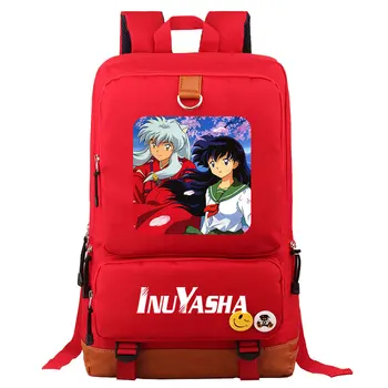 Новое аниме Для мальчиков и девочек Inuyasha, Детские сумки для школьных книг, Женский рюкзак, Подростковый Лоскутный холст, Мужской Рюкзак для ноутбука, студенческий рюкзак