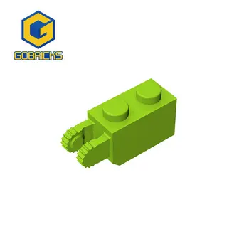 Шарнир Gobricks Brick 1 x 2 фиксатора с 2 пальцами Вертикальный конец 9 зубьев совместим с игрушками 30365