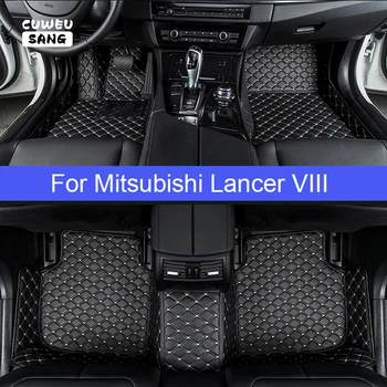 Автомобильные коврики CUWEUSANG на заказ для Mitsubishi Lancer VIII, аксессуары для ковров 8th Foot Coche